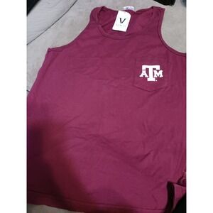 NEW Venley NCAA Men's Front & Back Pocket Tank, Texas‎ A&M Aggies, Large